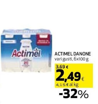Coop ACTIMEL DANONE vari gusti, 6x100 g offerta