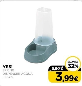 Arcaplanet Yes! - spring dispenser acqua lt.0,65 offerta