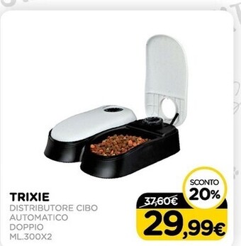 Arcaplanet Trixie - distributore cibo automatico doppio ml.300x2 offerta