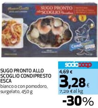 Coop SUGO PRONTO ALLO SCOGLIO CONDIPRESTO ESCA 450 g offerta