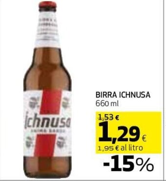 Coop BIRRA ICHNUSA 660 ml offerta