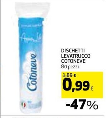 Coop DISCHETTI LEVATRUCCO COTONEVE 80 pezzi offerta
