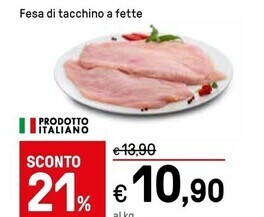 Iper La Grande Fesa di tacchino a fette offerta