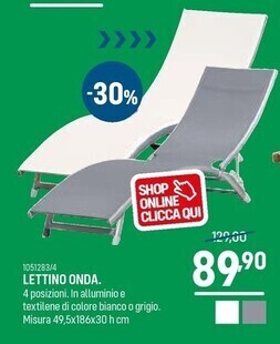 Cfadda Lettino onda offerta