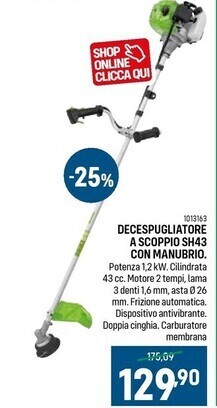 Cfadda Supherba - decespugliatore a scoppio sh43 con manubrio offerta