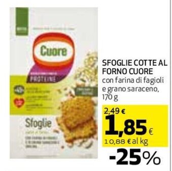 Coop SFOGLIE COTTE AL FORNO CUORE 170 g offerta