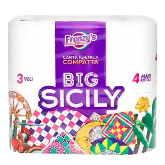 Franzy's Carta igienica 4 rotoli franzy's big sicily offerta