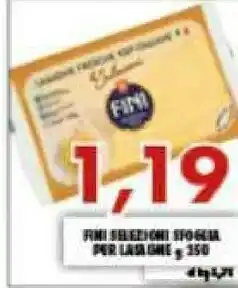 Fini Selezioni Sfoglia Per Lasagne 250 G