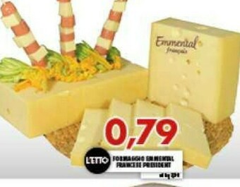 Gros Prèsident President Formaggio Emmental Francese offerta
