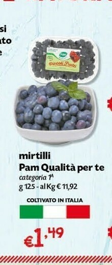 Pam Mirtilli offerta