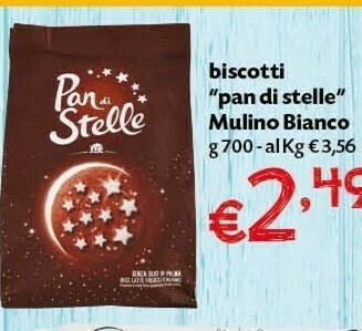 Pam Mulino Bianco Pan Di Stelle offerta