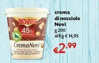 Pam Novi Novi - CremaNovi 45% Nocciole 200 g(ml) offerta
