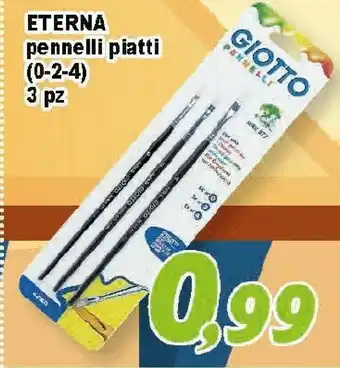 Supermercati Emark Giotto Eterna Pennelli Piatti offerta