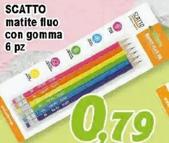 Supermercati Emark Scatto Matite Fluo Con Gomma offerta