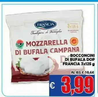 Vivo Supermercati Francia Mozzarella Di Bufala DOP 375 G offerta