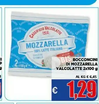 Vivo Supermercati Caseificio Valcolatte - Fiordilatte Mozzarella 200 G(ml) offerta