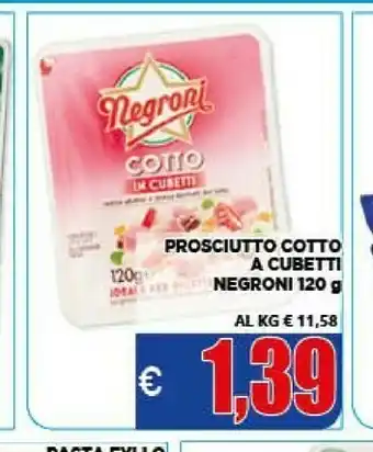 Vivo Supermercati Negroni Cubetti Di Cotto 120 G(ml) offerta