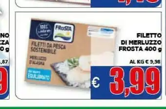 Vivo Supermercati Frosta Filetto Di Merluzzo offerta
