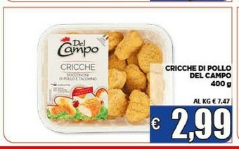 Vivo Supermercati Del campo Cricche Di Pollo offerta