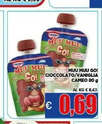 Vivo Supermercati Cameo Muu Muu Budino Ciocco-vaniglia Go! 80 G(ml) offerta