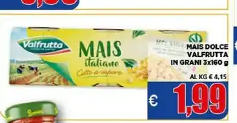 Vivo Supermercati Valfrutta Mais Dolce offerta