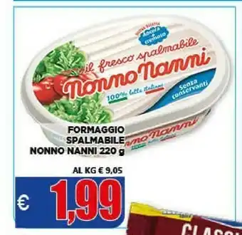 Vivo Supermercati Nonno Nanni Il Fresco Spalmabile Formaggio 220 G offerta