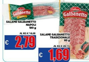Vivo Supermercati Galbani Salame Galbanetto Napoli offerta