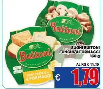 Vivo Supermercati Buitoni Sughi Funghi / 4 Formaggi offerta