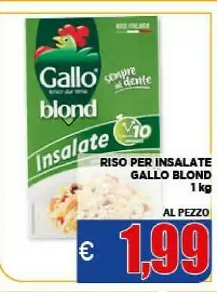Vivo Supermercati Gallo Riso Blond Insalate Sempre Al Dente 1000 G(ml) offerta