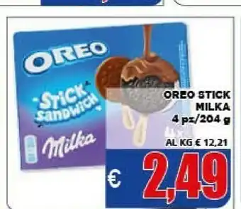 Vivo Supermercati Milka Oreo Stick 204g offerta