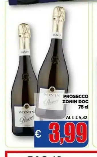 Vivo Supermercati Zonin Prosecco Extra Dry 750 G(ml) offerta