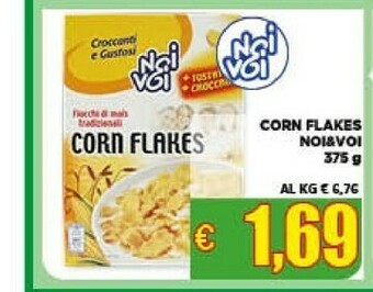 Vivo Supermercati Noi Voi - Corn Flakes Fiocchi Di Mais Tradizionali 375 G(ml) offerta