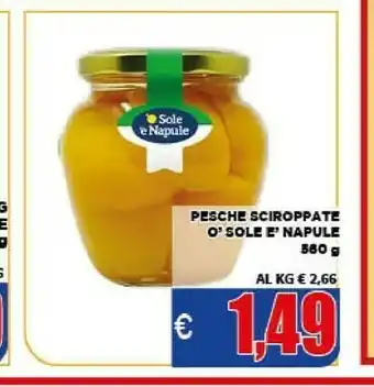 Vivo Supermercati 'o sole 'e napule Le Pesche Allo Sciroppo 560 G(ml) offerta