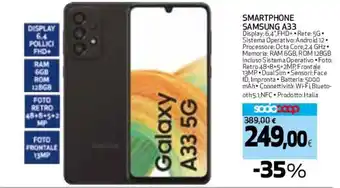 Coop SMARTPHONE SAMSUNG A33 offerta