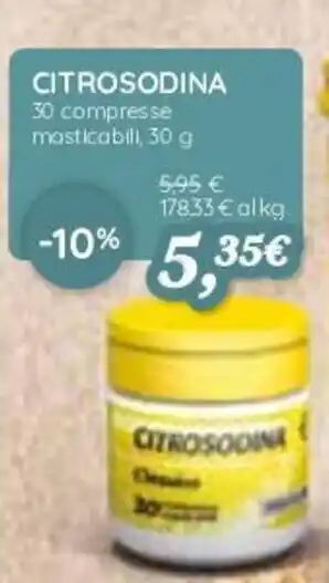 Coop CITROSODINA 30 compresse masticabili, 30 g offerta