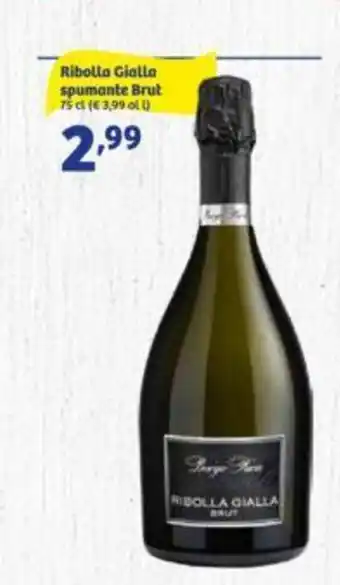In'S Mercato RIBOLLA GIALLA spumante Brut 75 ml offerta
