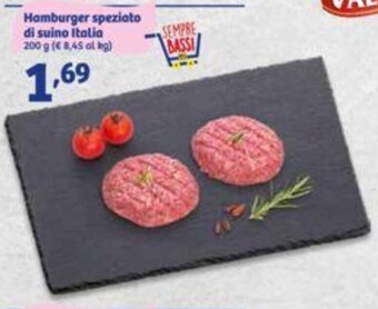 In'S Mercato Hamburger speziato di suino Italia 200 g offerta