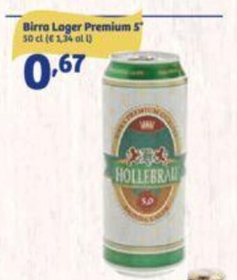 In'S Mercato Birra Lager Premium 5 50 cl offerta