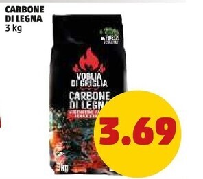 PENNY Voglia di griglia carbone di legna offerta