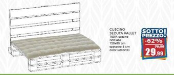 Happy Casa CUSCINO SEDUTA PALLET offerta
