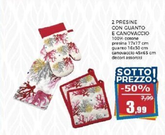 2 PRESINE CON GUANTO E CANOVACCIO
