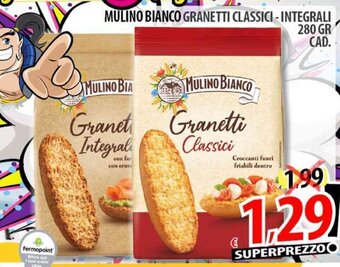 Il Genio Supermercato MULINO BIANCO GRANETTI CLASSICI - INTEGRALI 280 GR offerta