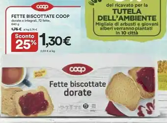 Coop Coop Fette Biscottate offerta