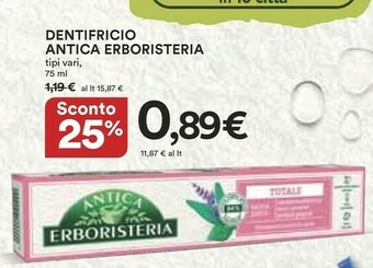 Coop Dentifricio offerta