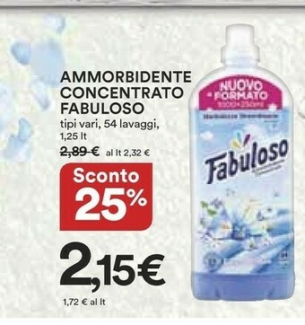 Coop Fabuloso Ammorbidente offerta