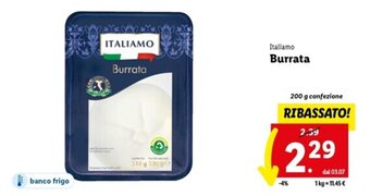 Lidl Italiamo Burrata 200 g offerta