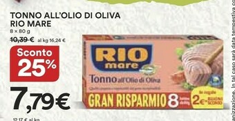 Coop Rio Mare Tonno Rio mare offerta