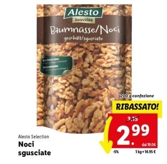 Lidl Alesto Selection Noci sgusciate 200 g offerta