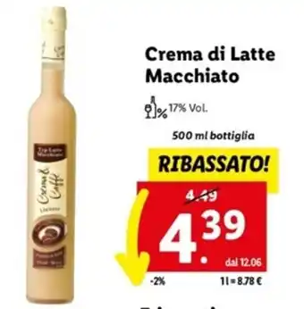 Lidl Crema di Latte Macchiato 500 ml offerta