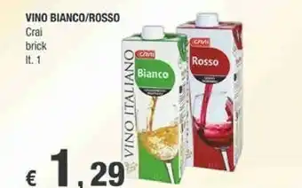 Crai Crai - Vino Italiano Bianco Leggermente Fruttato 1000 G(ml) offerta